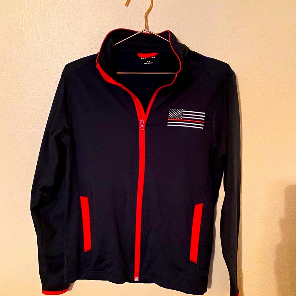 Thin Red Line Zip Up